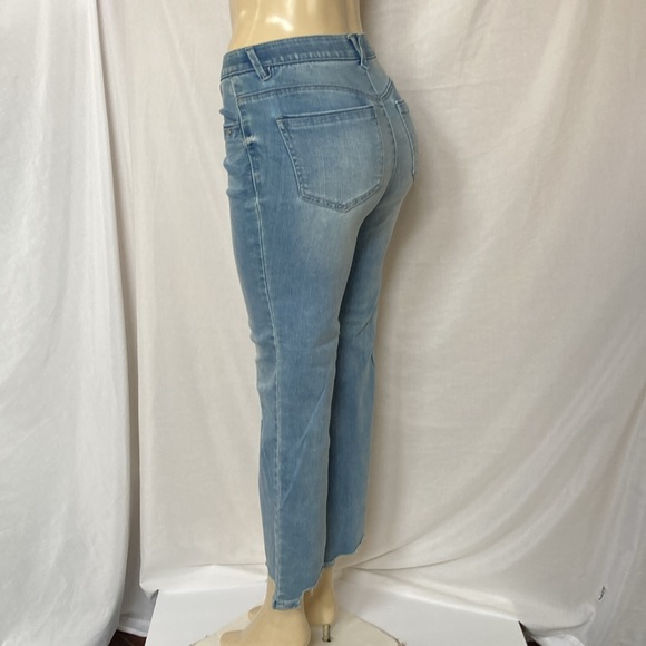 DEMOCRACY Jeans Women Tummy Control Size 6 Scalloped Hem Vintage Light Blue NWOT - Picture 7 of 10